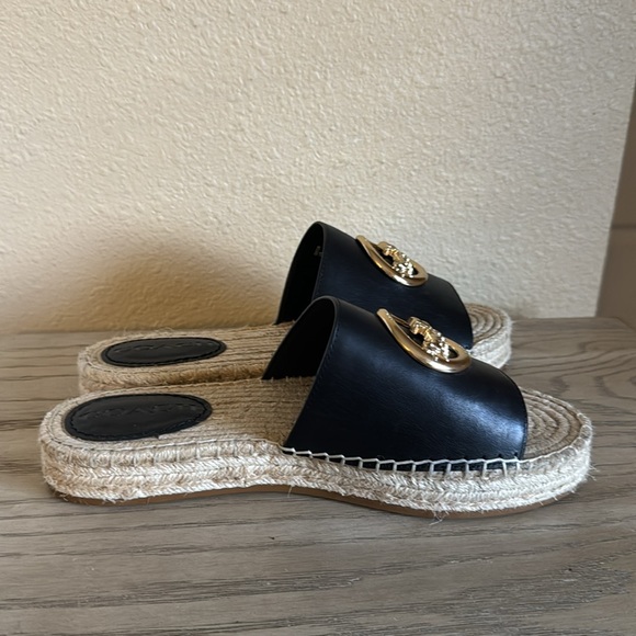 Coach Corey espadrille sandal black, like new size 8 - Picture 8 of 9
